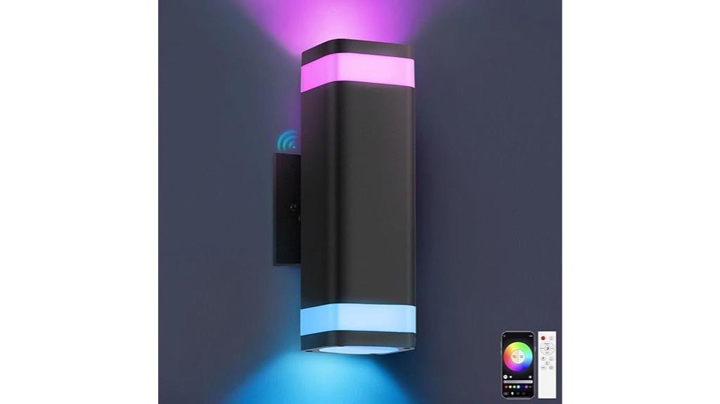 wi fi rgb outdoor wall lights