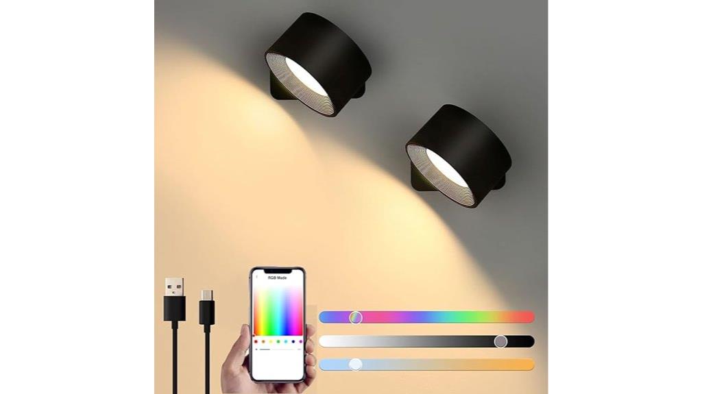 wireless modern led wall sconces