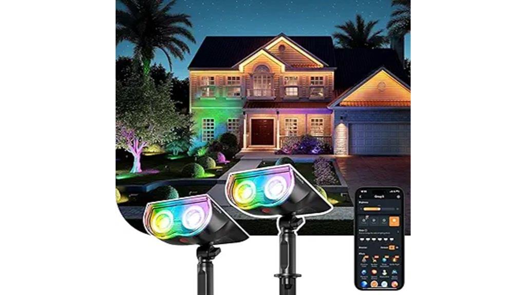 wireless solar outdoor spotlights