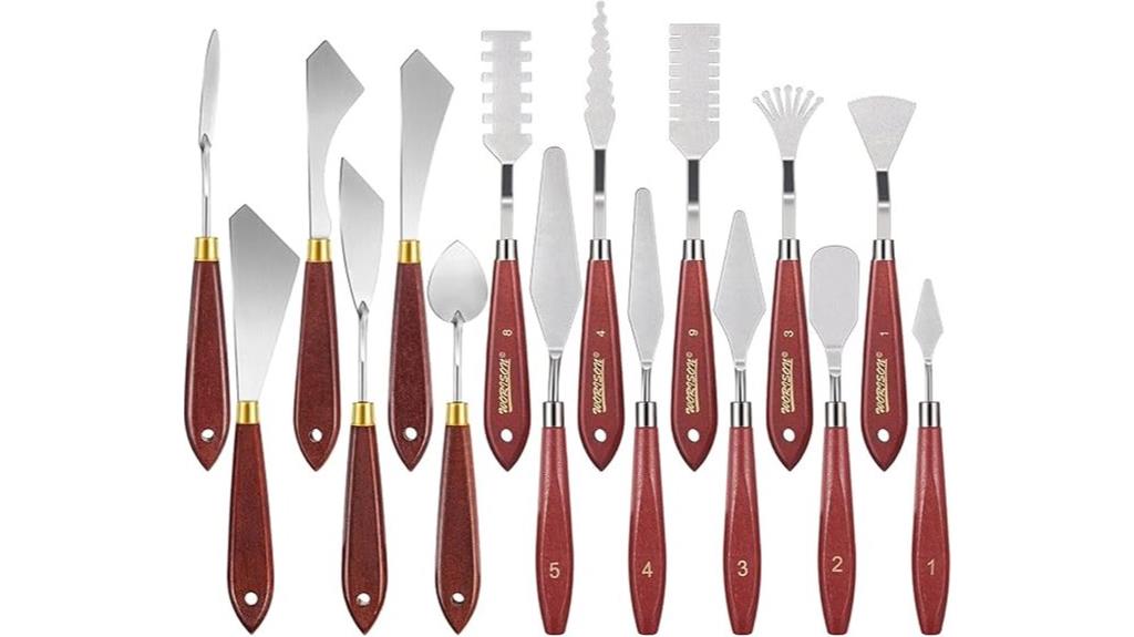 16 piece painting knife set