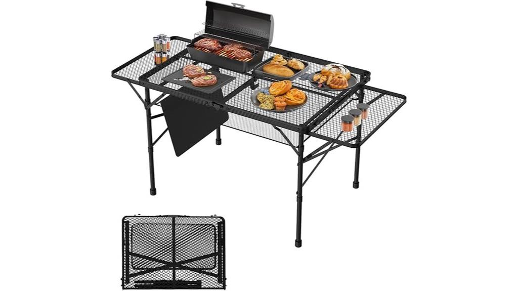 2 wing folding camping table