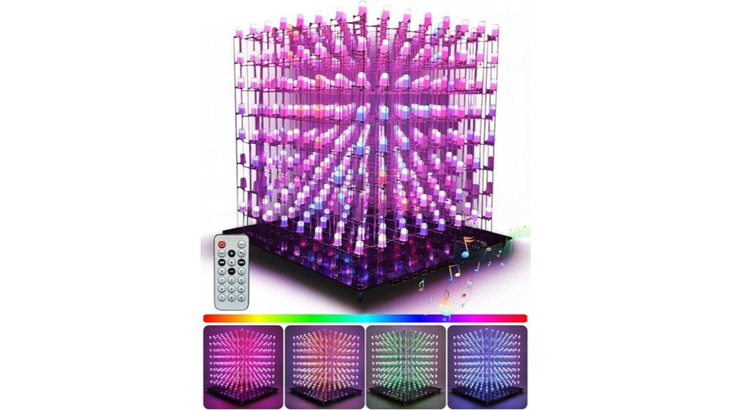 3d rgb led cube