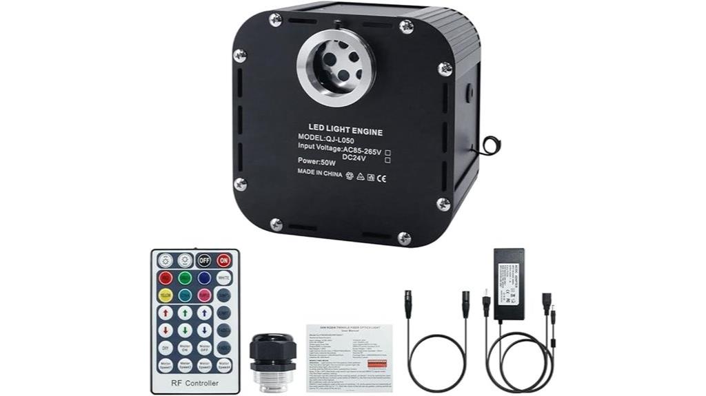 50w rgbw fiber optic light