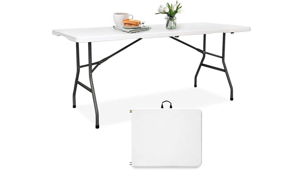 6ft hdpe folding table