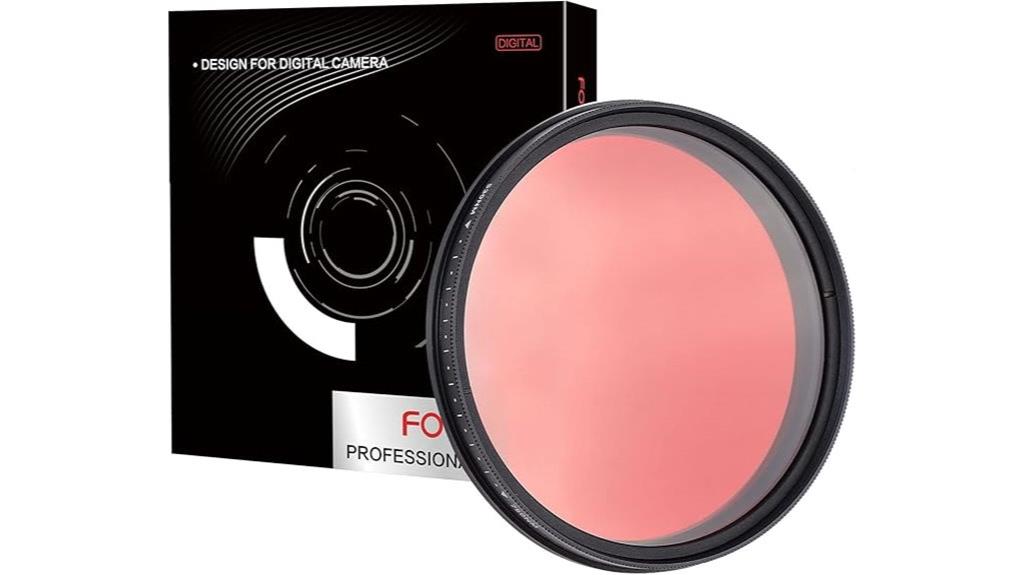 adjustable infrared lens filter