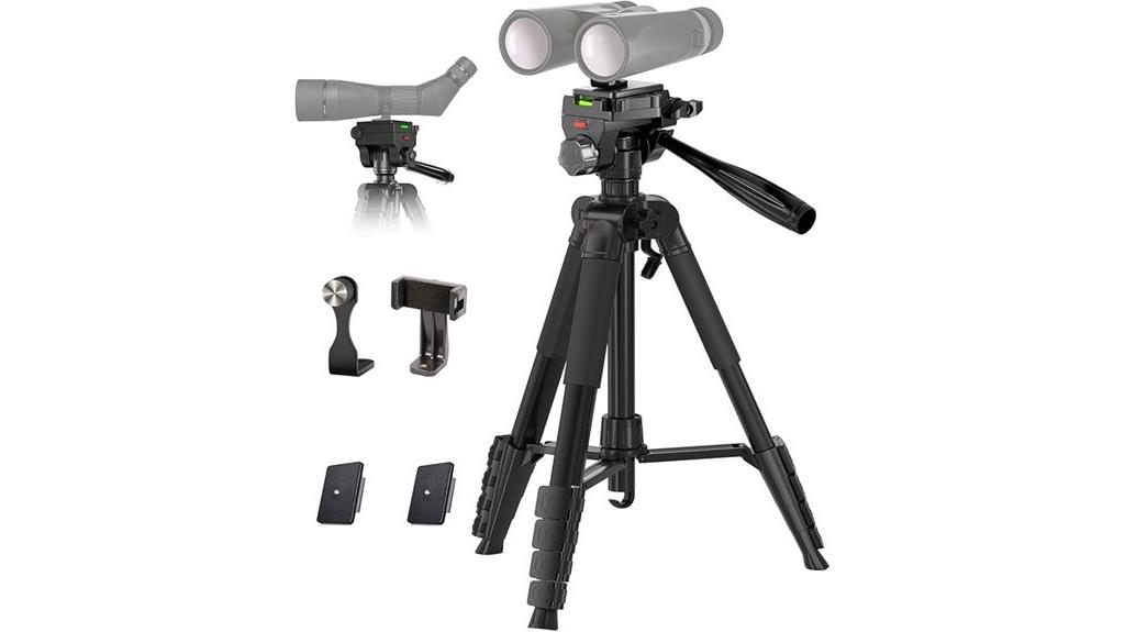 binocular tripod with phone holder
