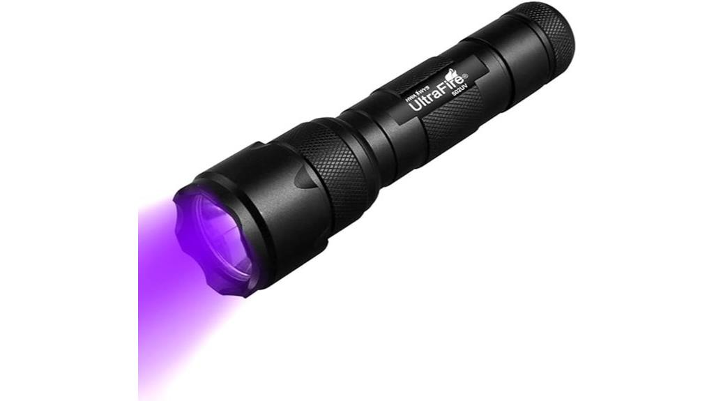 black uv led flashlight
