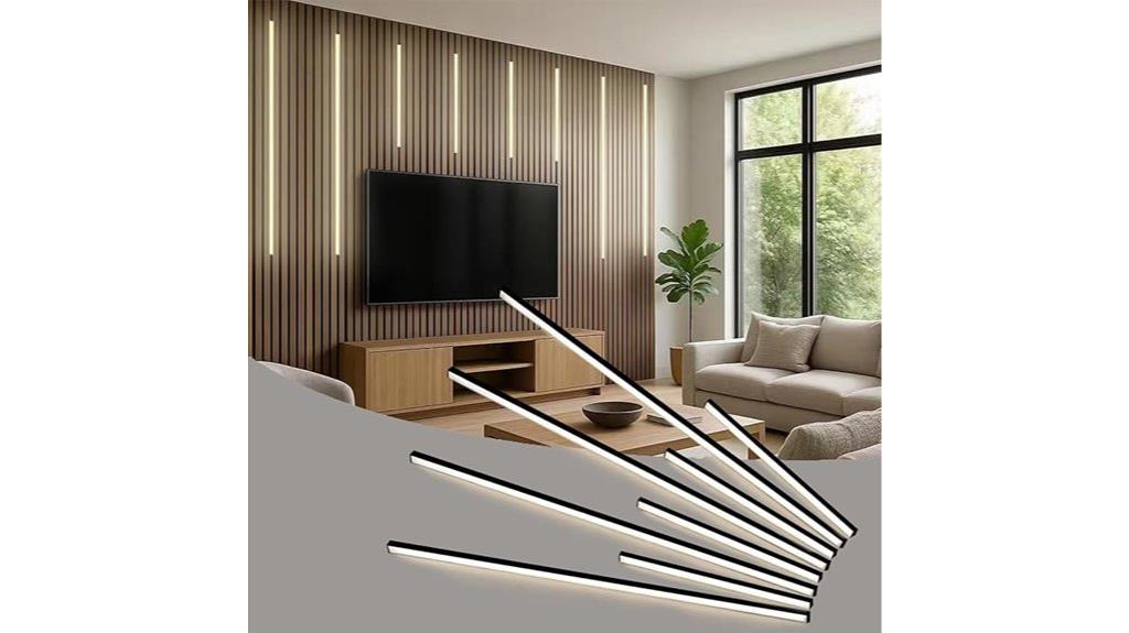 black wall led panels