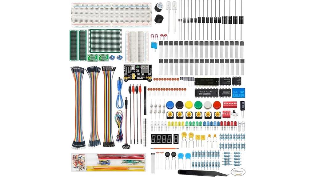 breadboard with 830 tie points
