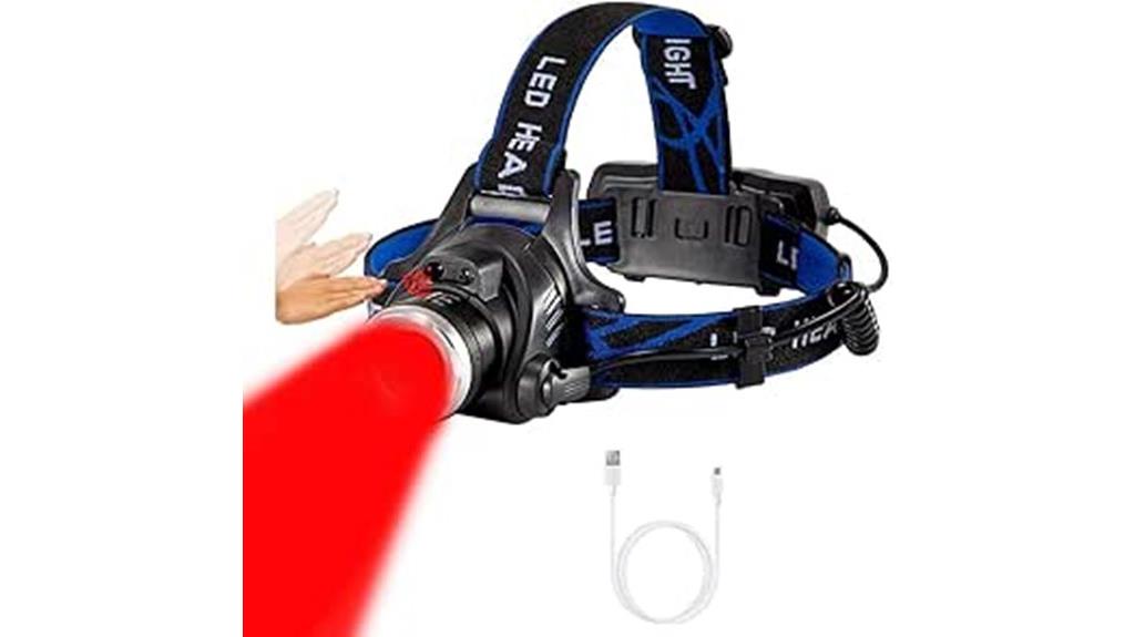 bright rechargeable hunting headlamp