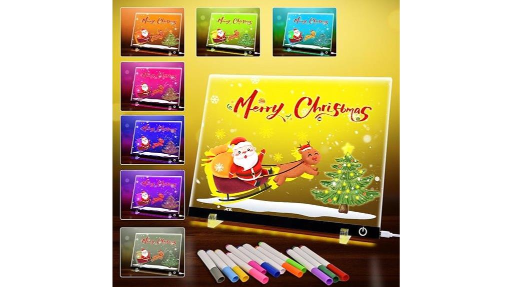 colorful led drawing board