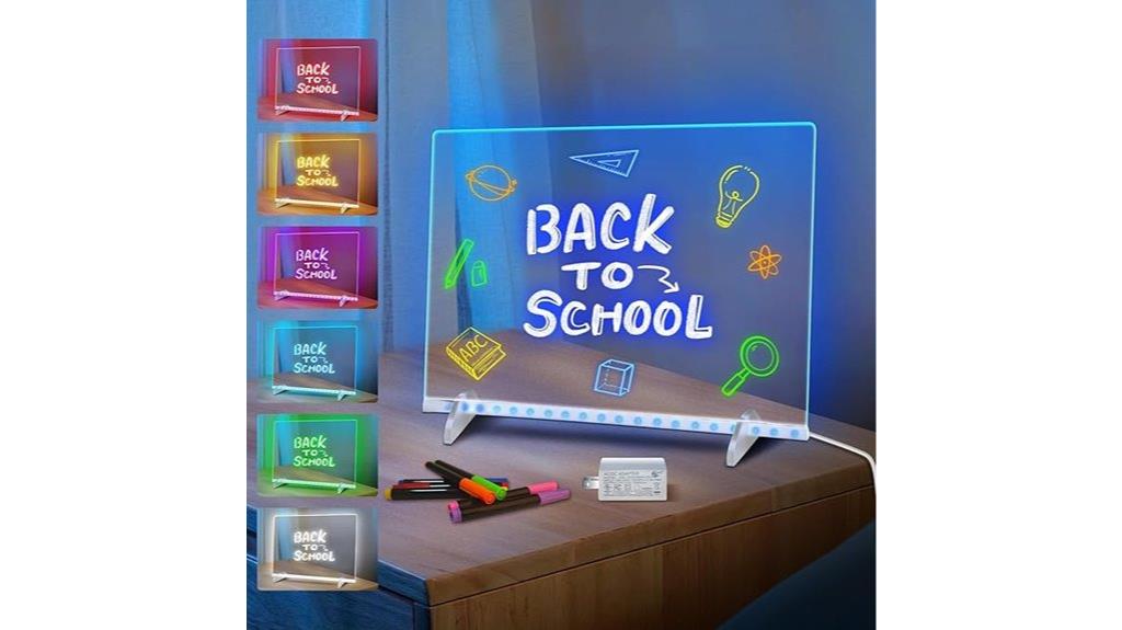 colorful led note board