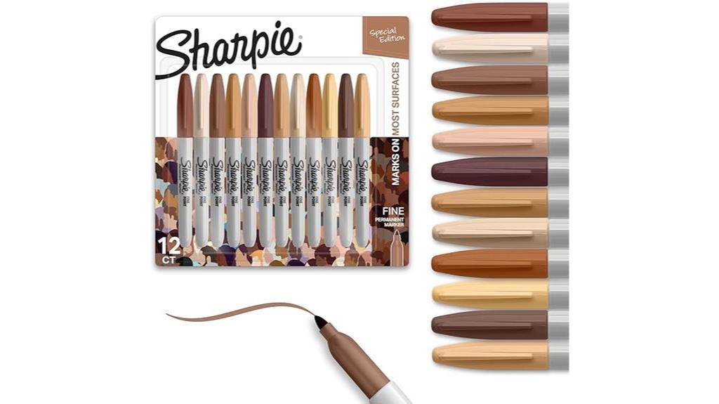 colorful skin tone markers