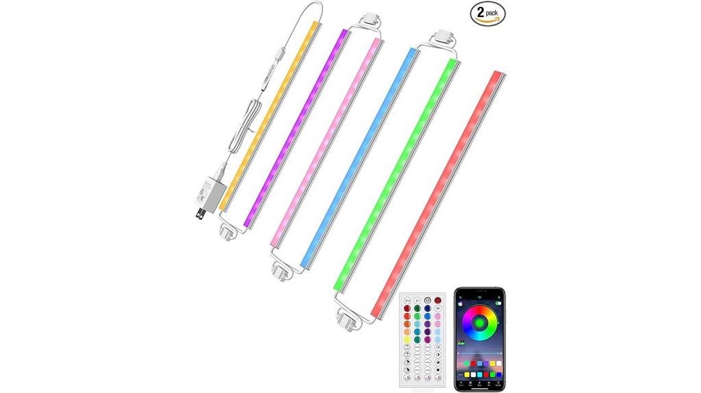 colorful under cabinet lighting