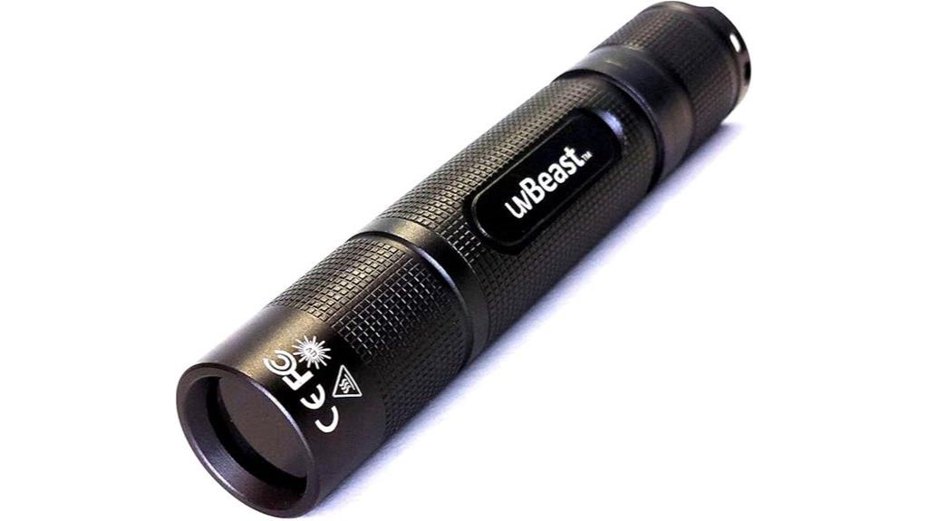 compact 365nm uv flashlight