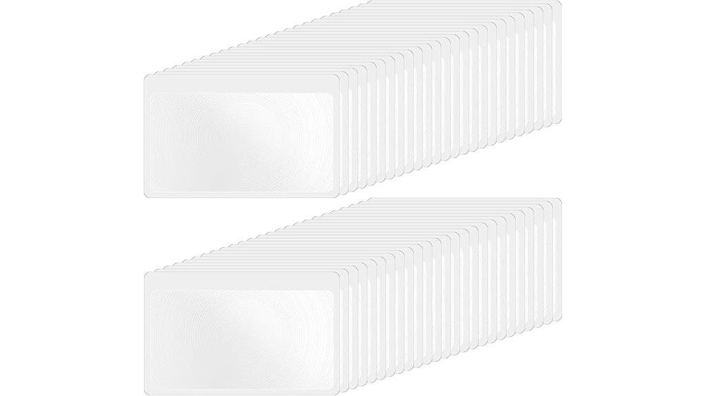 credit card size fresnel lenses