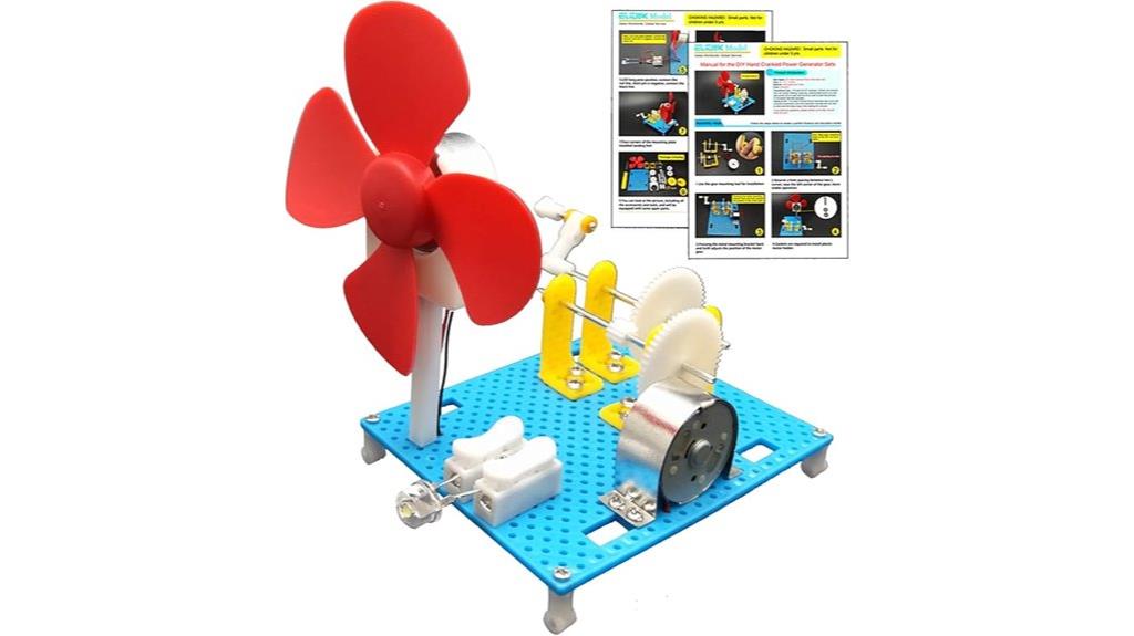 diy hand crank dynamo lantern