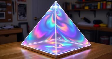 diy holographic pyramid designs