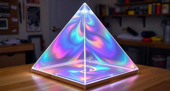 diy holographic pyramid designs