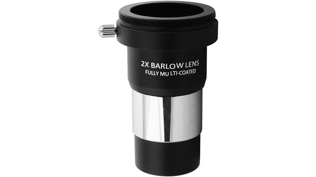 dual coated metal barlow lens
