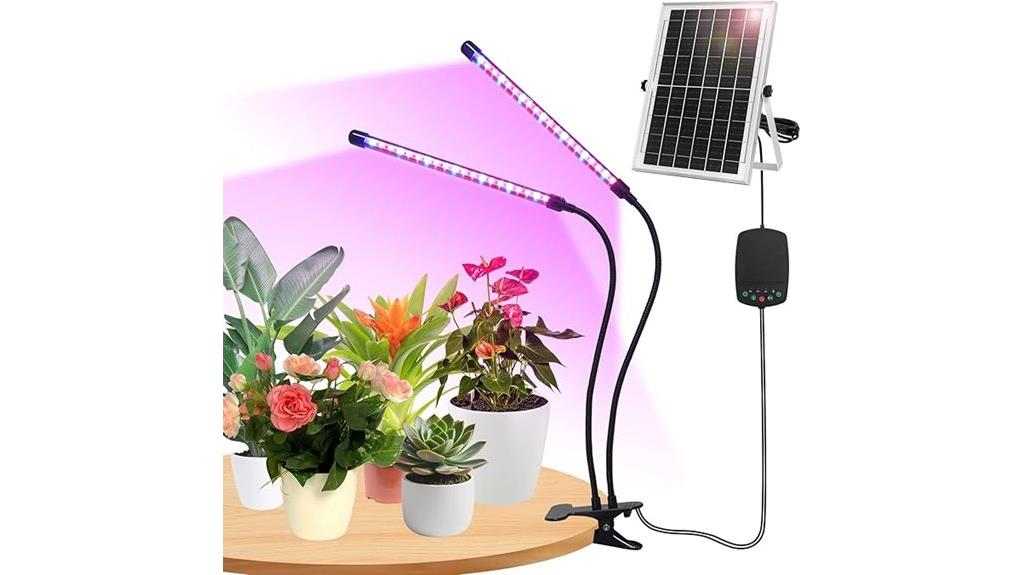 dual head solar grow lamp