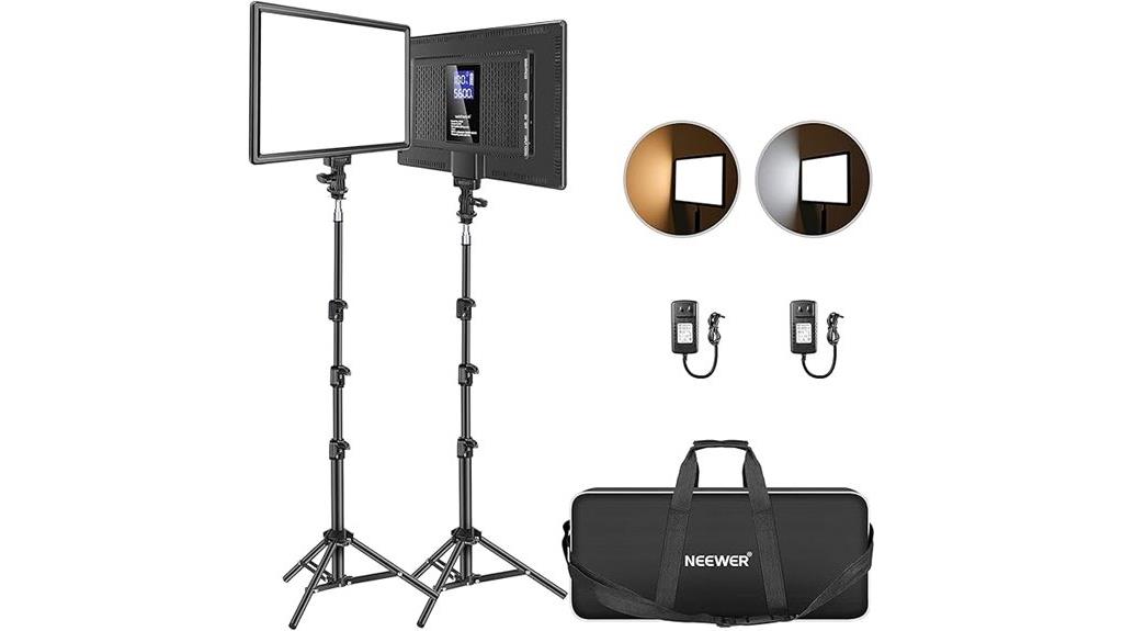 dual led video light kit