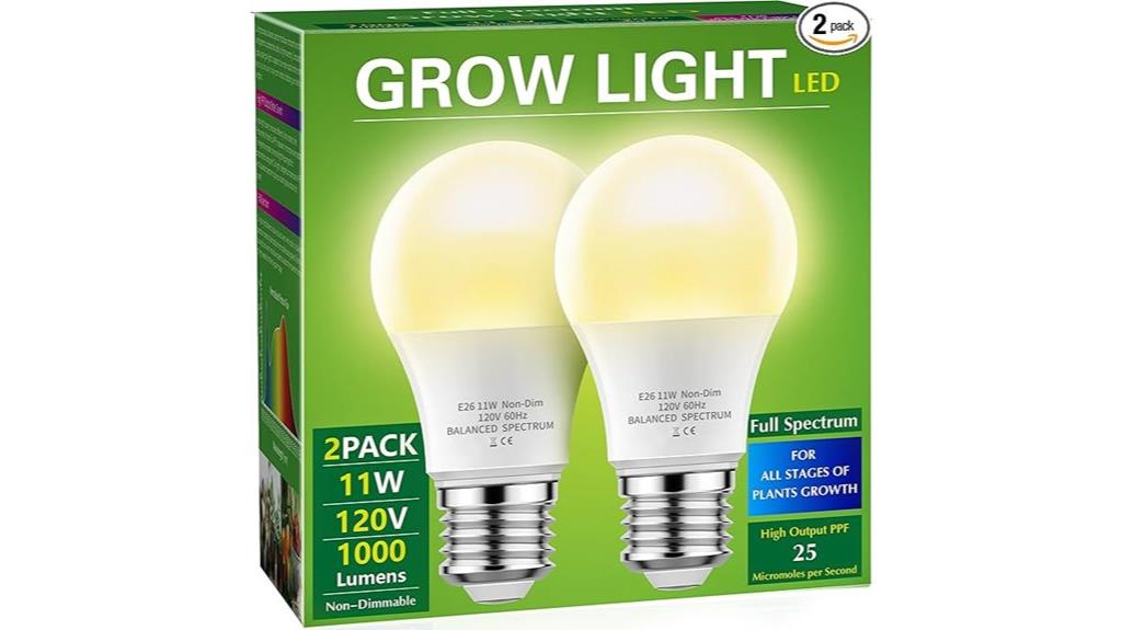 dual pack grow light