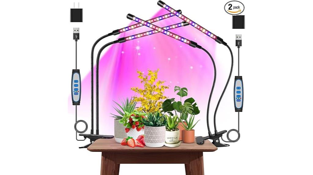 dual pack indoor grow lights
