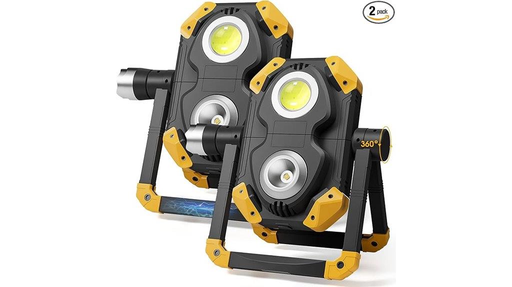 dual rechargeable led lights
