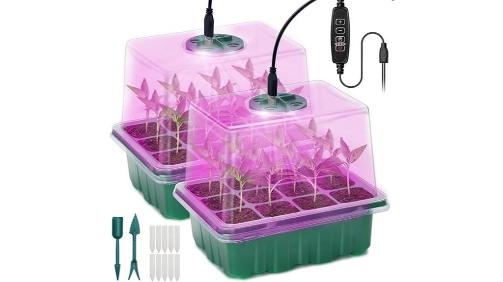 dual seedling grow kit
