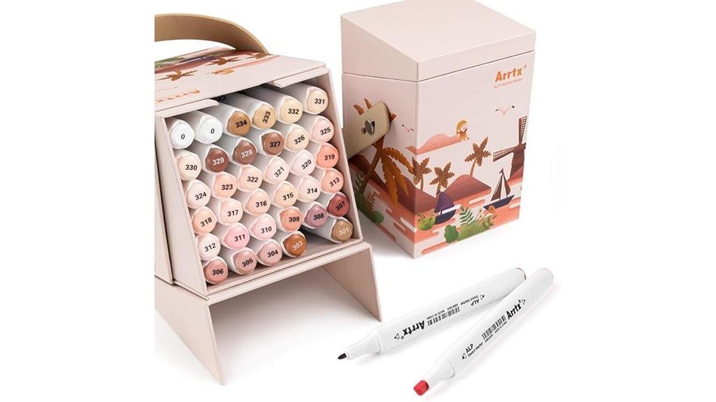 dual tip skin color markers