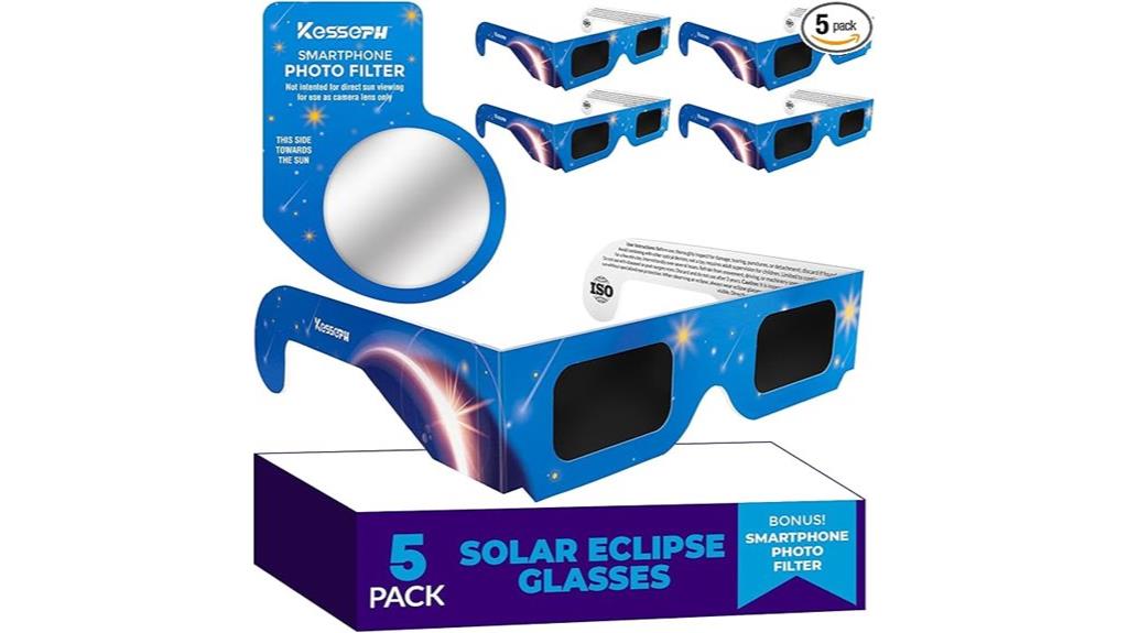 five pair solar glasses