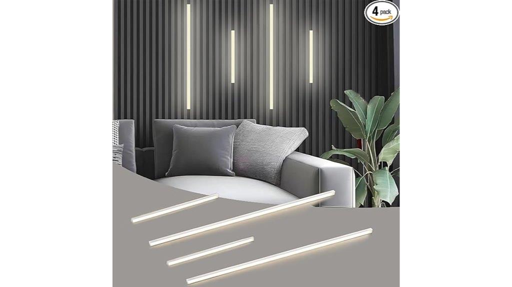 four pack led wall lights