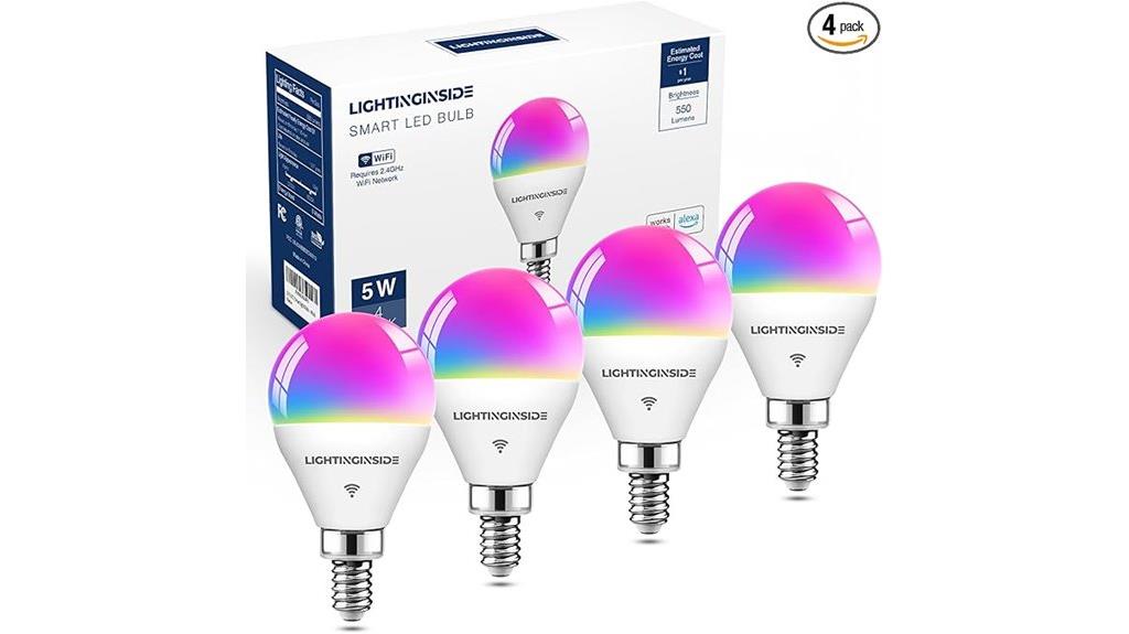 four pack smart light bulbs
