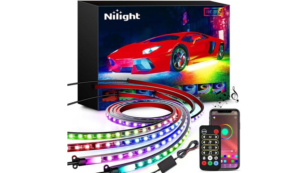 four piece neon underglow