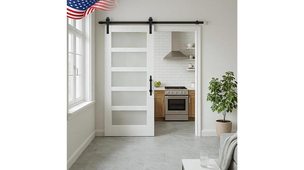 glass barn door kit