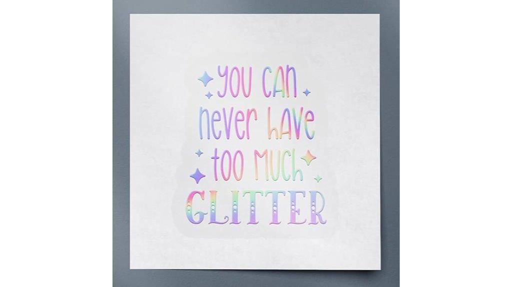 glitter hologram vinyl stickers