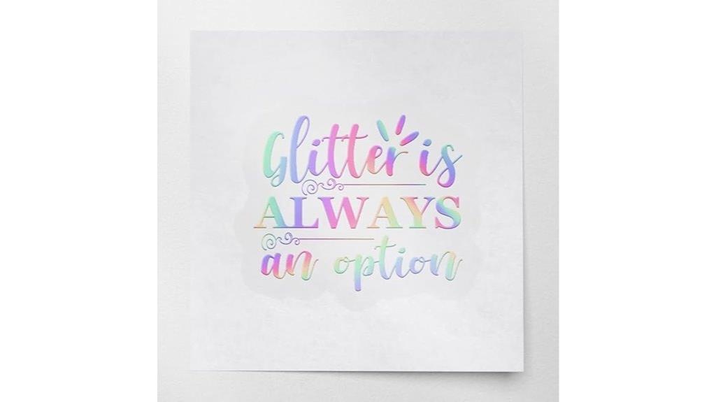glitter hologram waterproof decals
