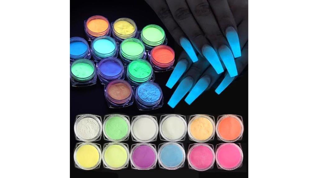 glow in the dark nail pigment