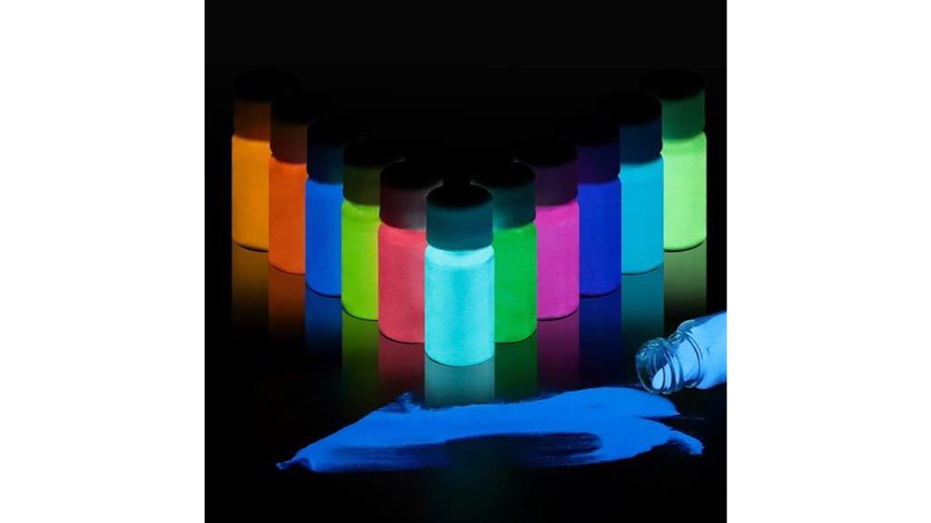 glow in the dark pigment set