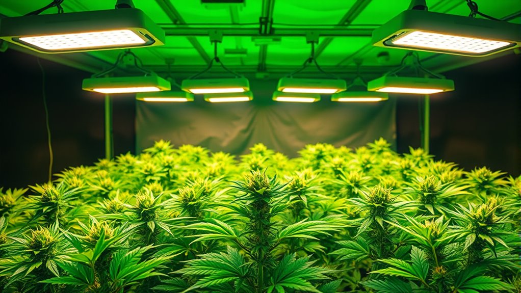 green grow room headlamps