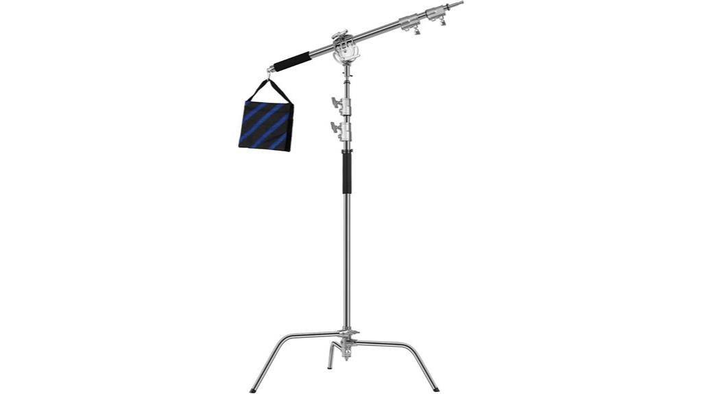 heavy duty c stand with boom