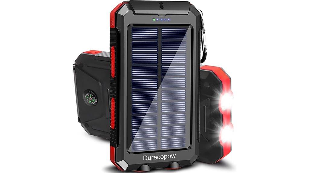 high capacity waterproof solar charger
