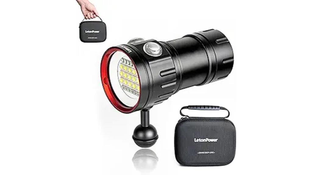 high output underwater dive light