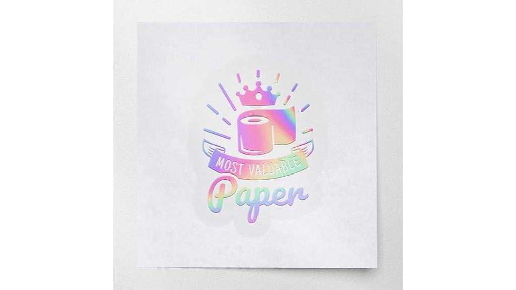 holographic paper decal stickers
