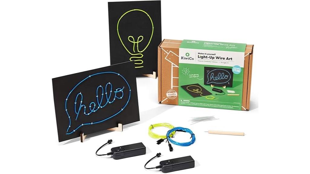 interactive kids wire art kit