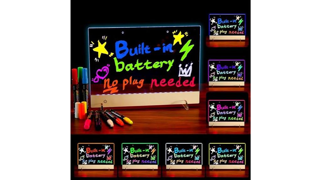 kids rechargeable led board
