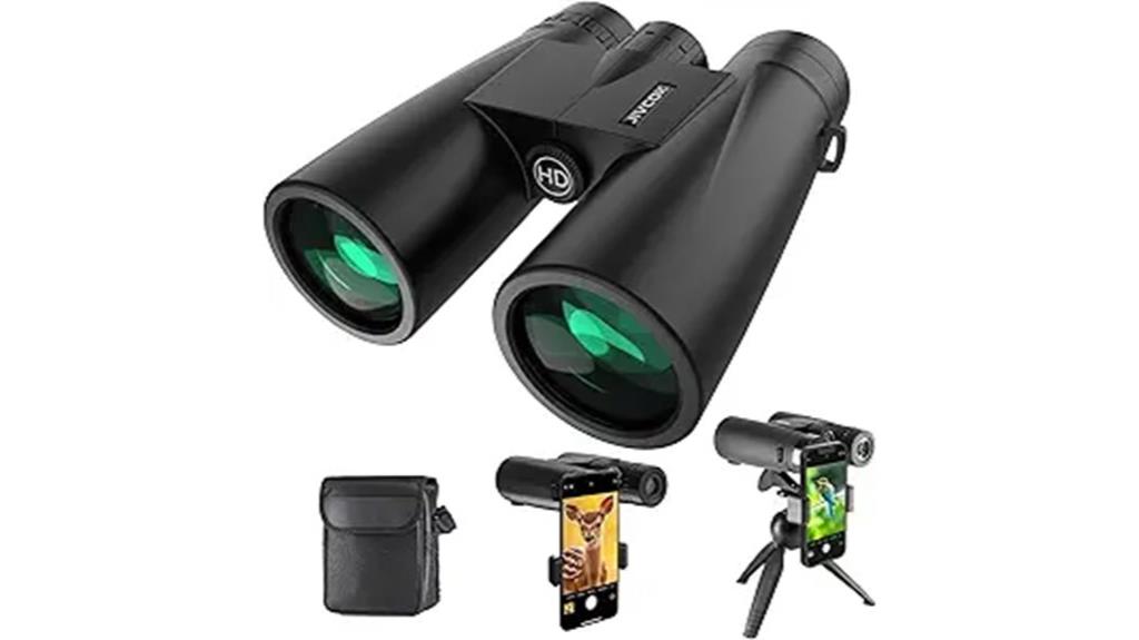 large binoculars with accessories
