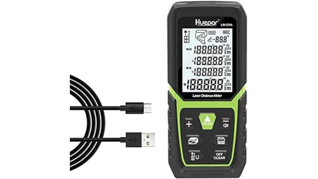 laser distance meter with angle