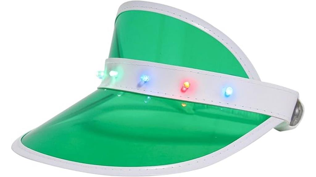 led equipped sun visor